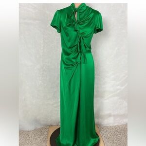 SALONI | Dresses | Green Saloni Silk Dress Size 4 | Poshmark